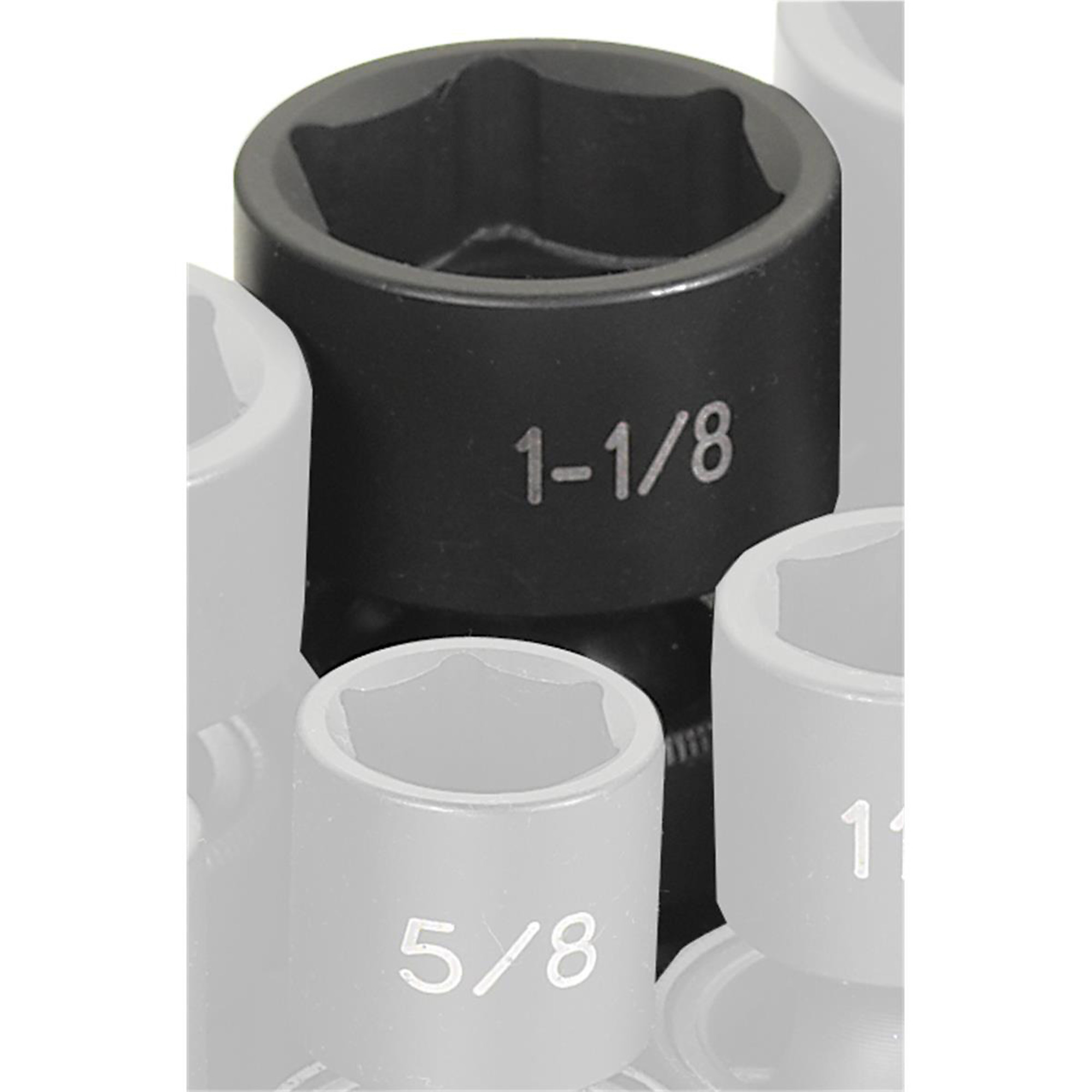 Grey Pneumatic 1 1/8in. Universal Impact Socket — 1/2in. Drive, 6-Point, Model# GRE2036U